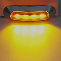 10x LED Clearance Side Marker Lights Suitable For Truck Trailer Lorry Amber