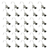 30PCS Single Clips Metal Hook Pins Scarf Belt Shoe Boots Hanger Portable Pegs