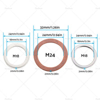 {{ Suitable for Toyota Oil Drain Plug Gasket 12157-10010 90430-24003 90430-A0003 }} - Buy Car Parts Online at {{ Kaka Auto Parts }}.