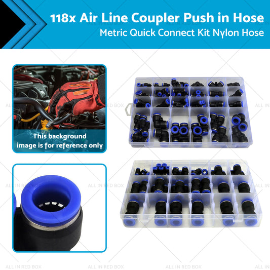 {{ 2 Box Air Line Coupler Push in Hose Joiner Metric Quick Connect Kit Nylon Hose }} - Buy Car Parts Online at {{ Kaka Auto Parts }}.
