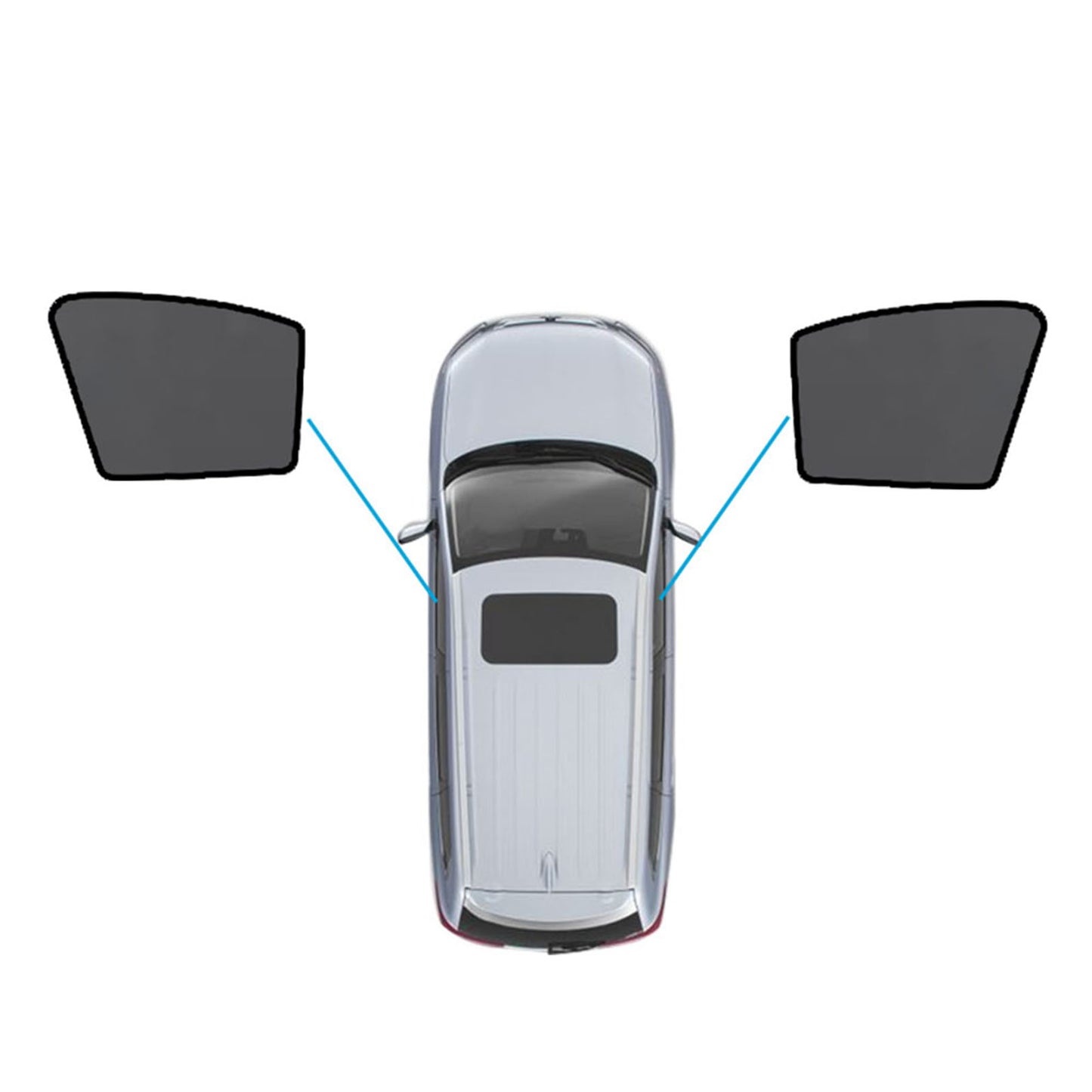 {{ Magnetic Mesh Sun Blind Shades Suitable for Audi Q5 FY 2017-2025 On Front Rear }} - Buy Car Parts Online at {{ Kaka Auto Parts }}.