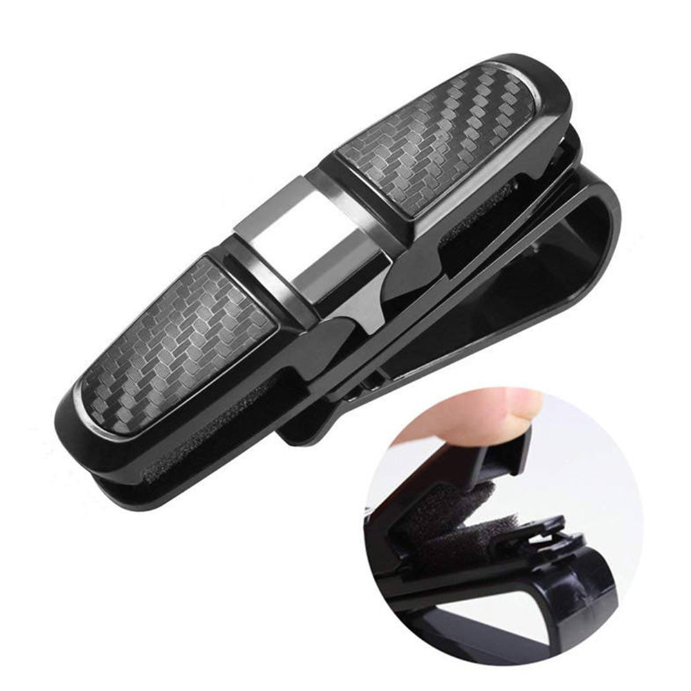 4x Luxury Car Sunglasses Holder Visor Clip Sun Ticket Card Mount