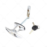 {{ 2 Set Chrome Rear Fixing T Handle Lock W or  Key For Trailer Caravan Canopy Toolbox }} - Buy Car Parts Online at {{ Kaka Auto Parts }}.