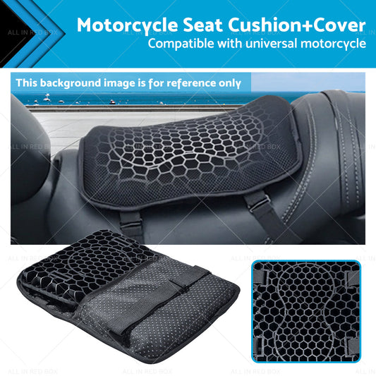 {{ Motorcycle Seat Cushion Comfort Gel Pillow Pad Cover Motorbike Pressure Relief }} - Buy Car Parts Online at {{ Kaka Auto Parts }}.