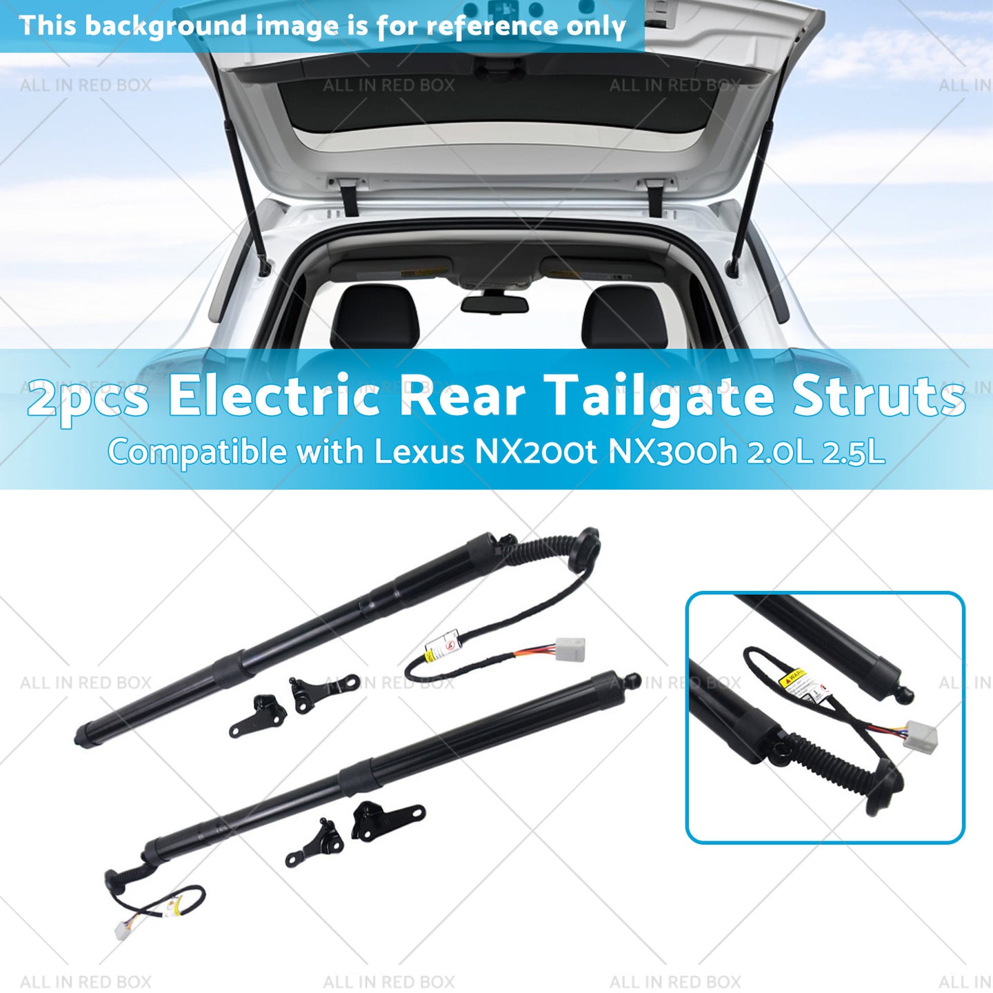 {{ 2pcs Rear Tailgate Struts Suitablefor 15-20 Lexus NX200t NX300h 2. 0L 2. 5L }} - Buy Car Parts Online at {{ Kaka Auto Parts }}.