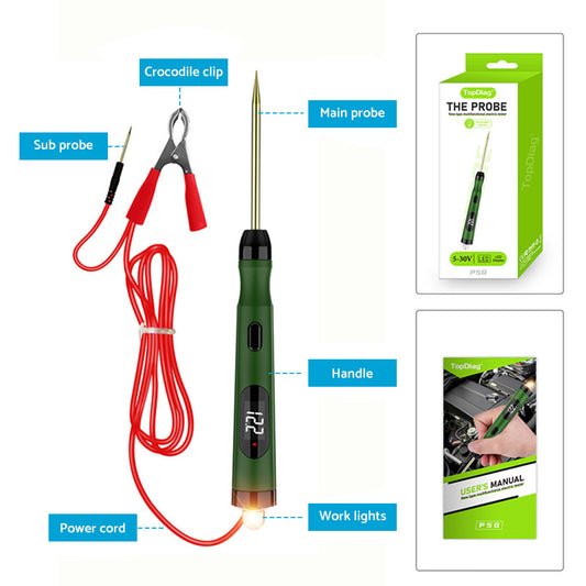 Auto Car Circuit Tester Pen Probe Light Tool Suitable For 6V 12V 24V Vehicle Electrical Systems