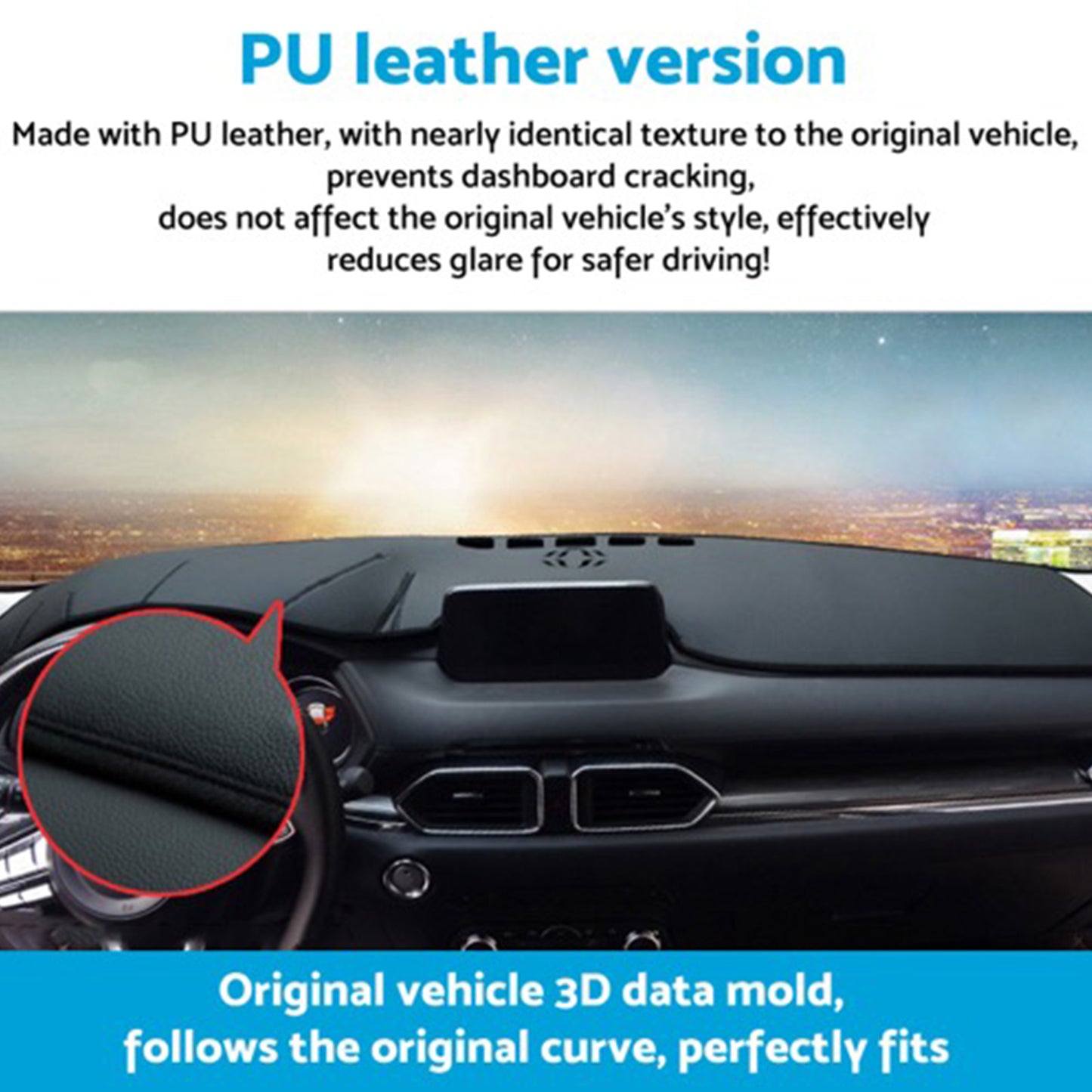 Dash Mat Dashboard Cover Microfiber Leather Suitable For GWM Tank 300 2023-2025