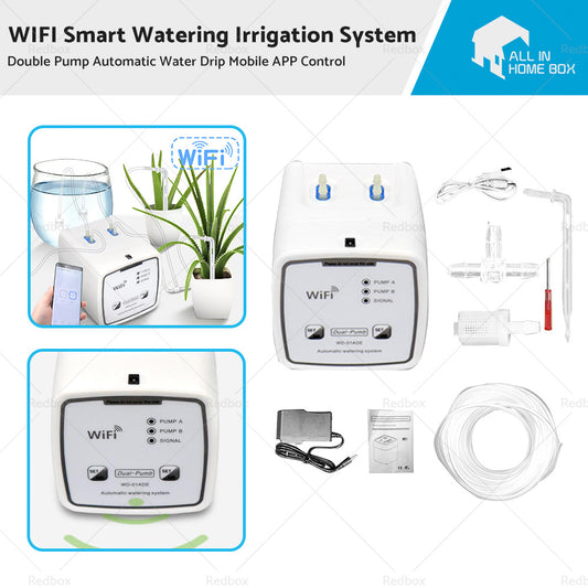 {{ WiFi Control Watering System Double Pump Automatic Water Drip Mobile APP Control }} - Buy Car Parts Online at {{ Kaka Auto Parts }}.