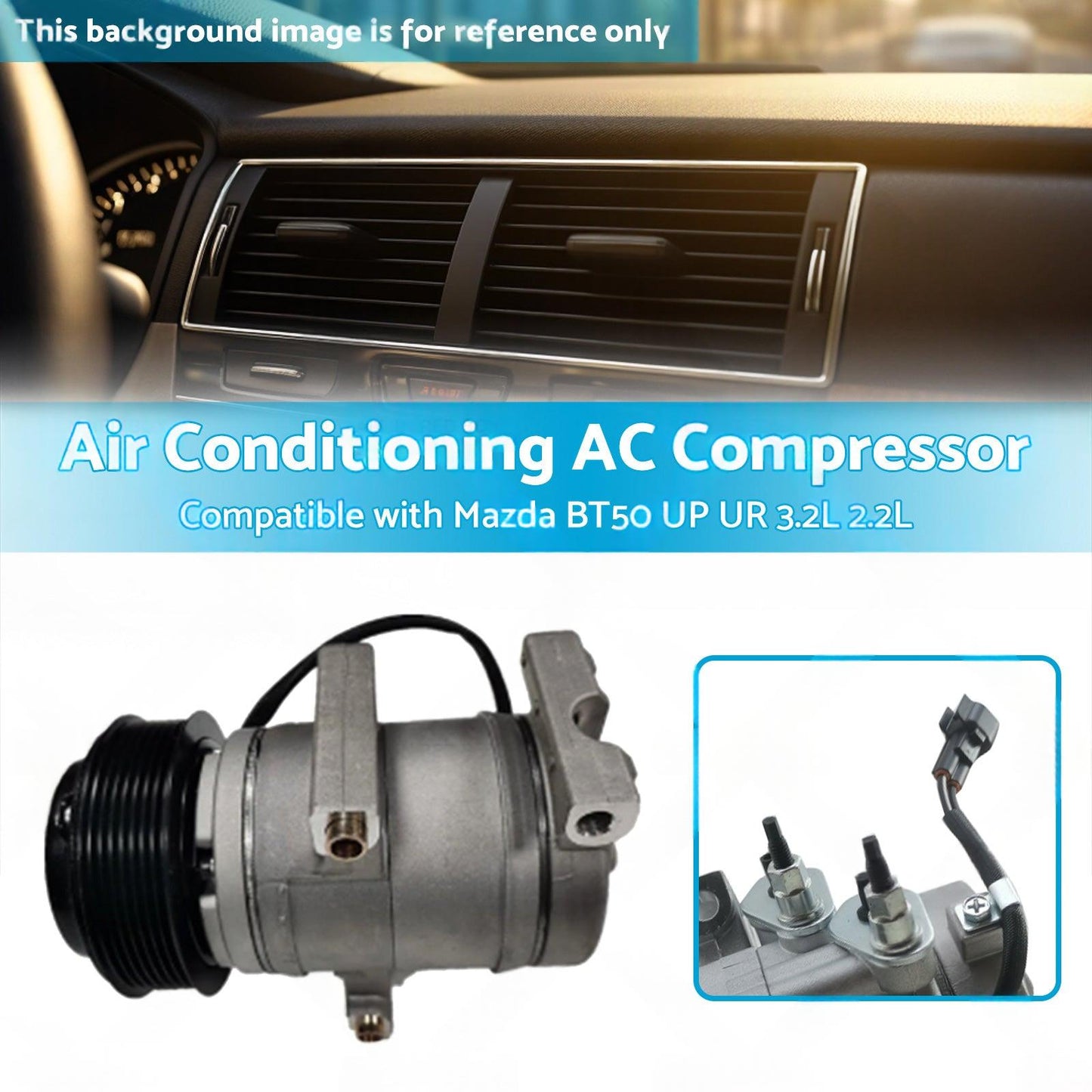 Air Conditioning AC Compressor Suitable for Mazda BT50 UP UR 3. 2L 2. 2L 11-19