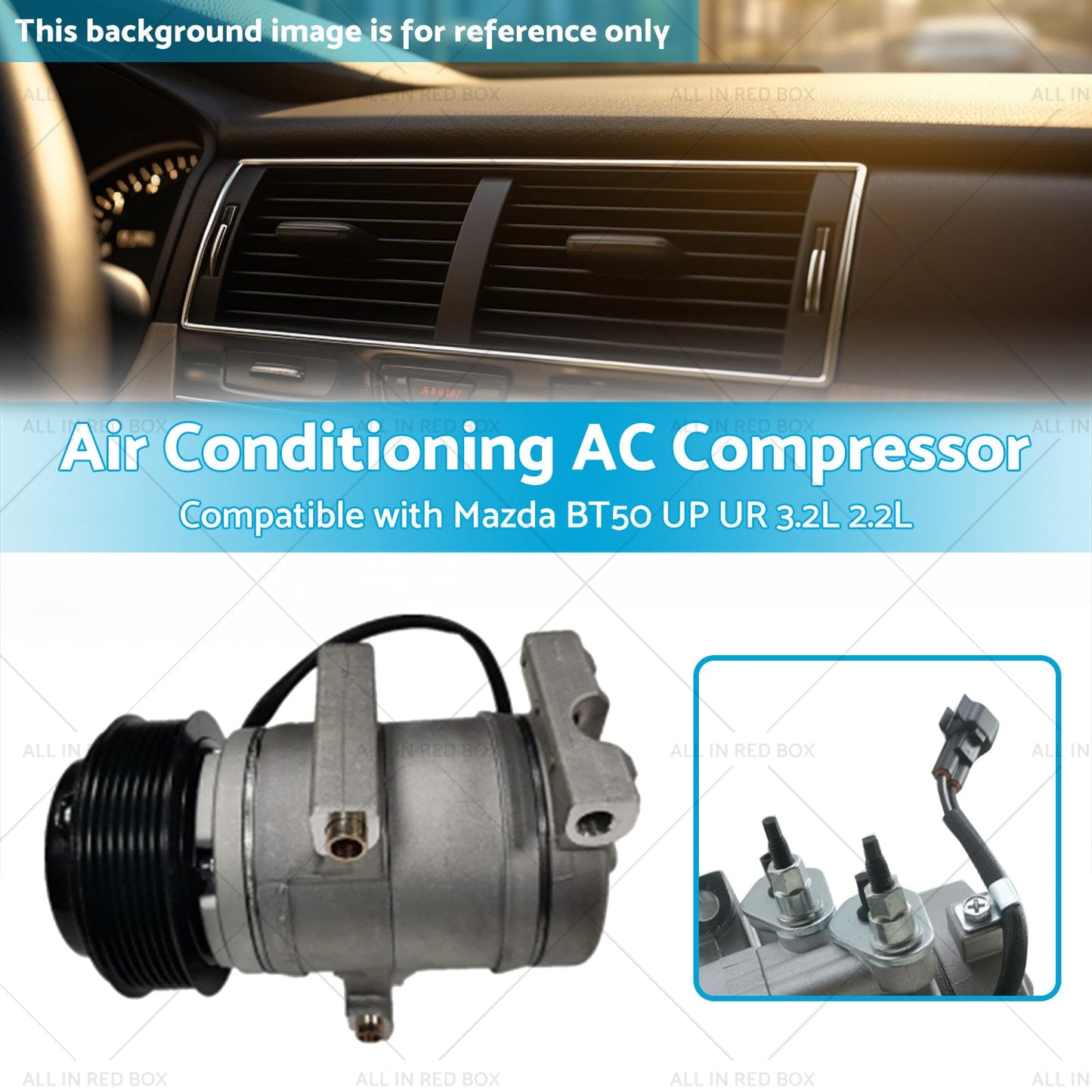 Air Conditioning AC Compressor Suitable for Mazda BT50 UP UR 3. 2L 2. 2L 11-19