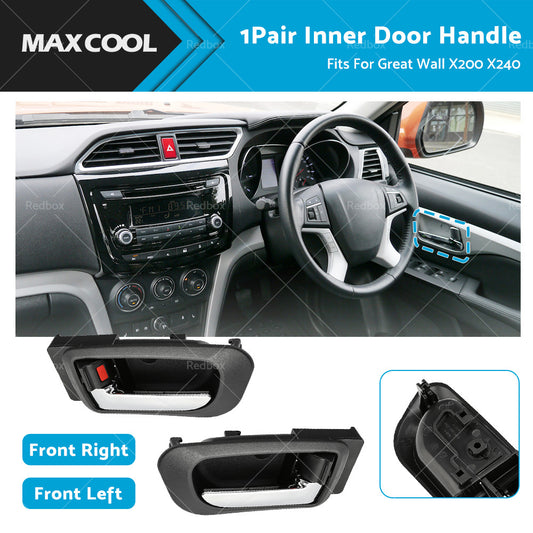 {{ Pair LH RH Front Inner Door Handle Suitable For Great Wall X200 11-17 X240 10-16 }} - Buy Car Parts Online at {{ Kaka Auto Parts }}.