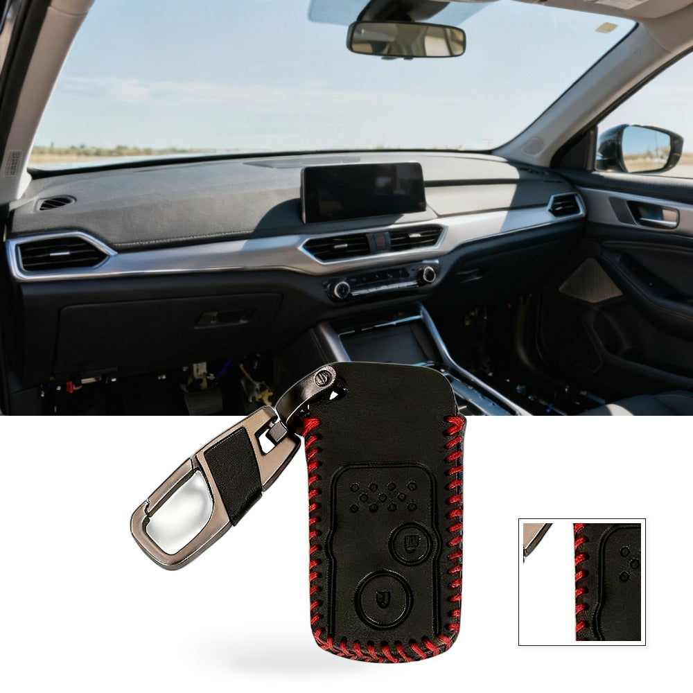 2-Button Key Fob Leather Case Suitable for Honda CR-V Crosstour Sku2637