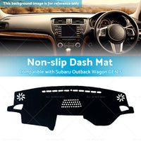 {{ Black Non-Slip Dash Mat Cover Suitable For Subaru Outback Wagon GEN 5 2015-2020 }} - Buy Car Parts Online at {{ Kaka Auto Parts }}.