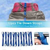 {{ 12PCS Soft Loop Tie Down Strap Lashing Strap for Motorcycle Dirt Bike Heavy Duty }} - Buy Car Parts Online at {{ Kaka Auto Parts }}.