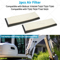 {{ 2X Air Filter SuitableFor Bobcat 7176099 T450 T550 T590 T595 T630 T740 S630 S650 }} - Buy Car Parts Online at {{ Kaka Auto Parts }}.