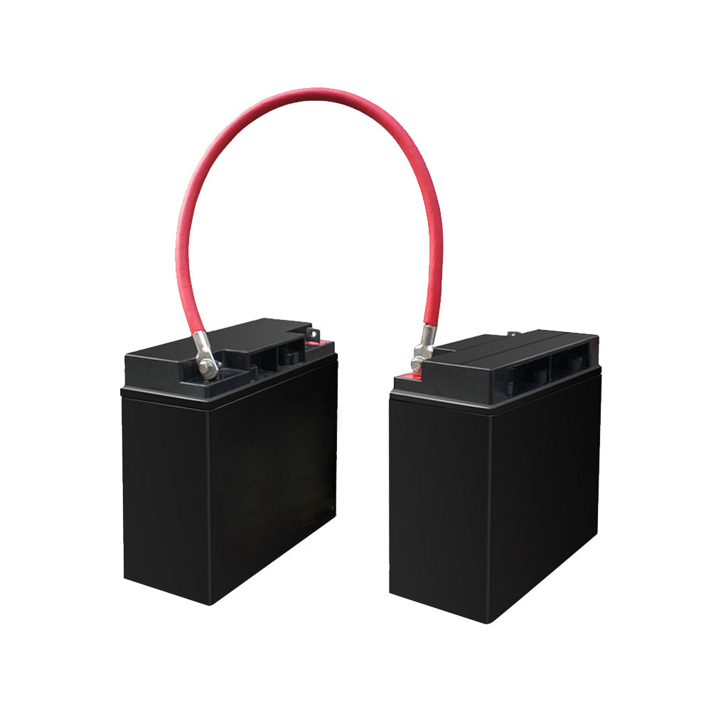 50cm 12V Battery Joiner Connector Lead Suitable For DC Wiring ¡§C 100A Cable With Red & Black Lugs