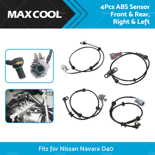{{ 4x ABS Wheel Speed Sensor Front Rear Left Right for Nissan Navara D40 2005-2014 }} - Buy Car Parts Online at {{ Kaka Auto Parts }}.