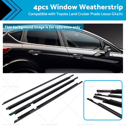 {{ Suitable For Toyota LandCruiser 105 100 120 Weatherstrips Window Trim Seal Black }} - Buy Car Parts Online at {{ Kaka Auto Parts }}.