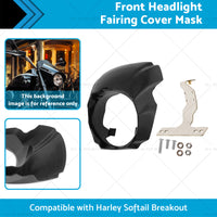 {{ 1x Front Headlight Fairing Cover Mask Suitable for Harley Softail Breakout 18-23 }} - Buy Car Parts Online at {{ Kaka Auto Parts }}.