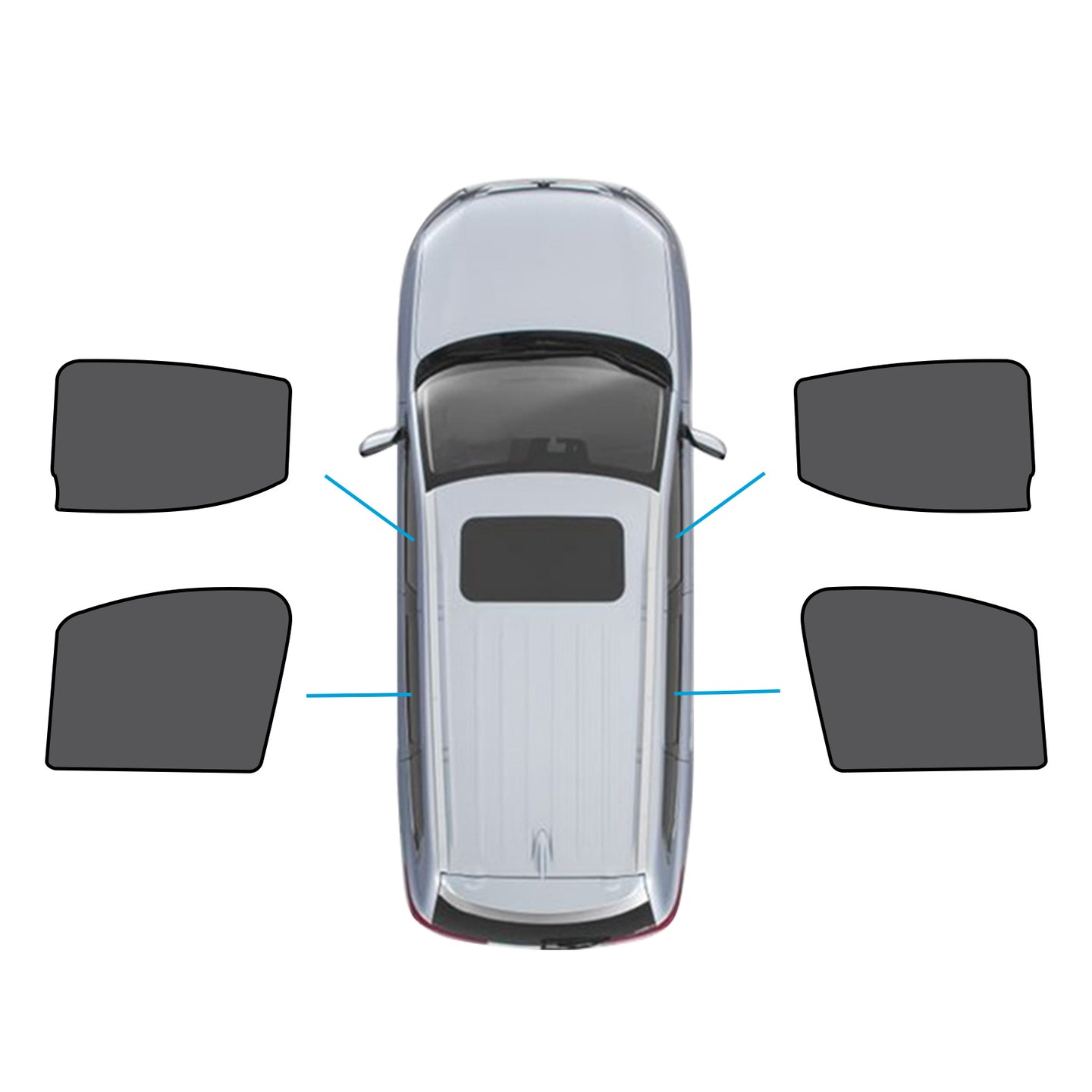 {{ Rear&Front Magnetic Sun Blind Mesh Suitable for LDV T60 Ute 17-24 UVB Protection }} - Buy Car Parts Online at {{ Kaka Auto Parts }}.