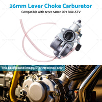 {{ 26mm Lever Choke Carburetor Carby Suitable for 125cc 140cc Dirt Bike ATV }} - Buy Car Parts Online at {{ Kaka Auto Parts }}.