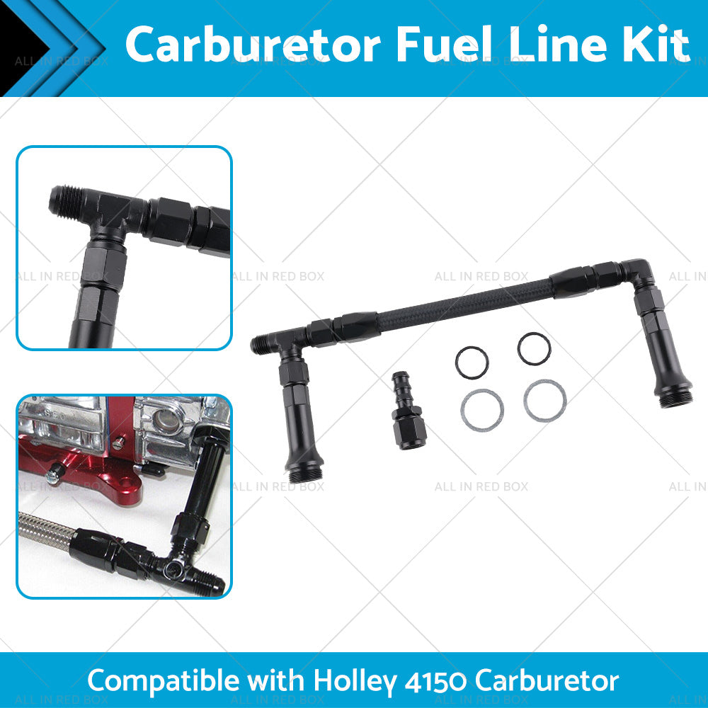 {{ Braided AN6 Dual Feed Carb Fuel Line Double Pump For 4150 Holley Carburetor }} - Buy Car Parts Online at {{ Kaka Auto Parts }}.