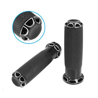 1-inch Pair Black Hand Grip Handle Bar Suitable For Harley-Davidson Touring 2000-2020 / Dyna 2000-2017 / Sportster 2004-2020