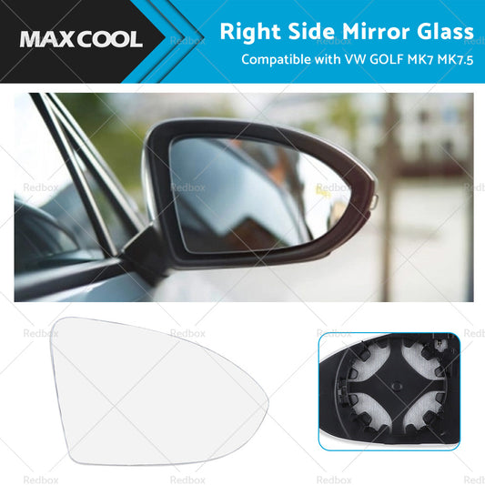 {{ Suitable for VW GOLF MK7 MK7.5 13-18 Right Mirror Glass Heated Convex with Base }} - Buy Car Parts Online at {{ Kaka Auto Parts }}.