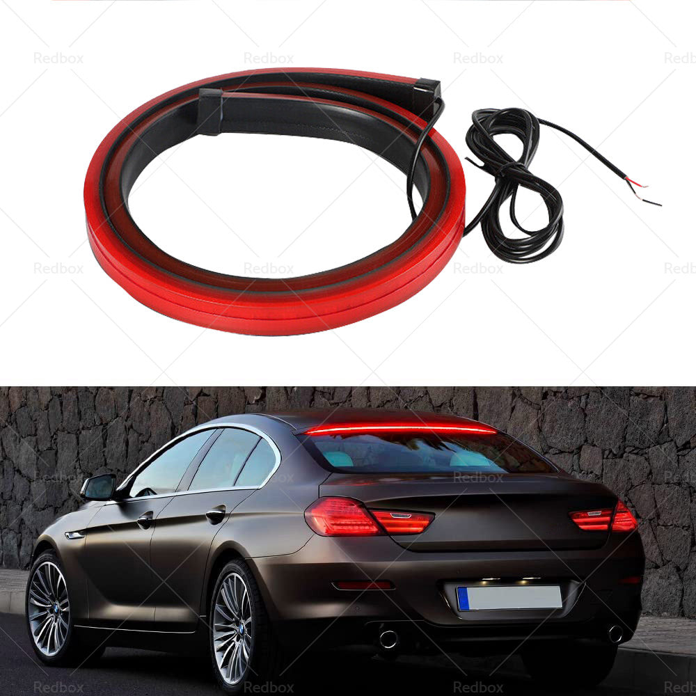 {{ 1M Red LED Car High Mount Third Brake Stop Rear Tail Light Bar Strip Universal }} - Buy Car Parts Online at {{ Kaka Auto Parts }}.
