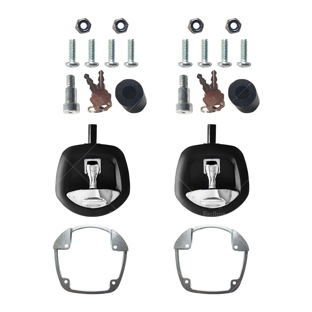 {{ 2pcs Whale Tail Lock or Compression Lock Black w or  Chrome Handle Trailer Ute Toolbox }} - Buy Car Parts Online at {{ Kaka Auto Parts }}.