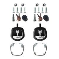 {{ 2pcs Whale Tail Lock or Compression Lock Black w or  Chrome Handle Trailer Ute Toolbox }} - Buy Car Parts Online at {{ Kaka Auto Parts }}.