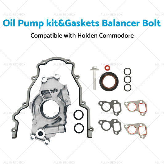 High Volume LS Oil Pump kit and Gaskets Balancer Bolt Suitable for Holden Commodore