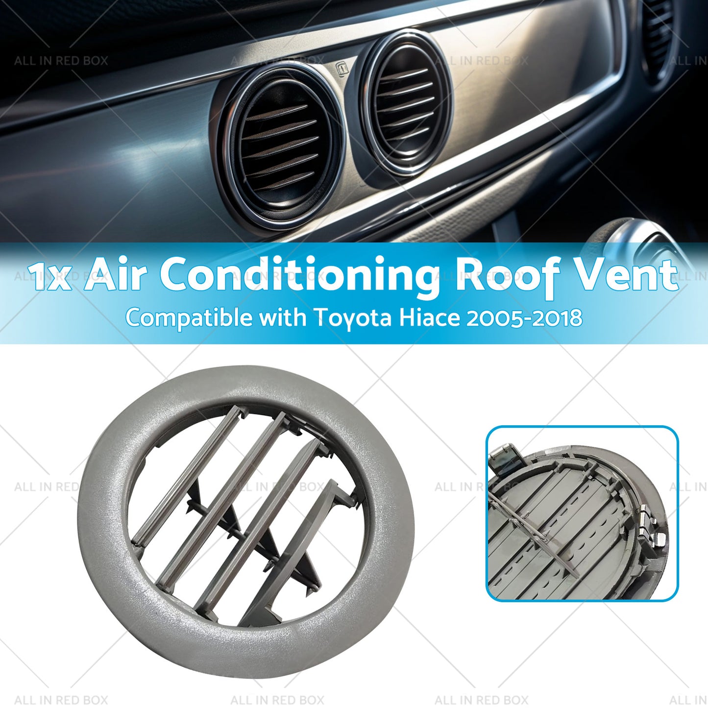{{ 1x Air Conditioning Roof Vent Suitable For Toyota Hiace 2005-2018 }} - Buy Car Parts Online at {{ Kaka Auto Parts }}.