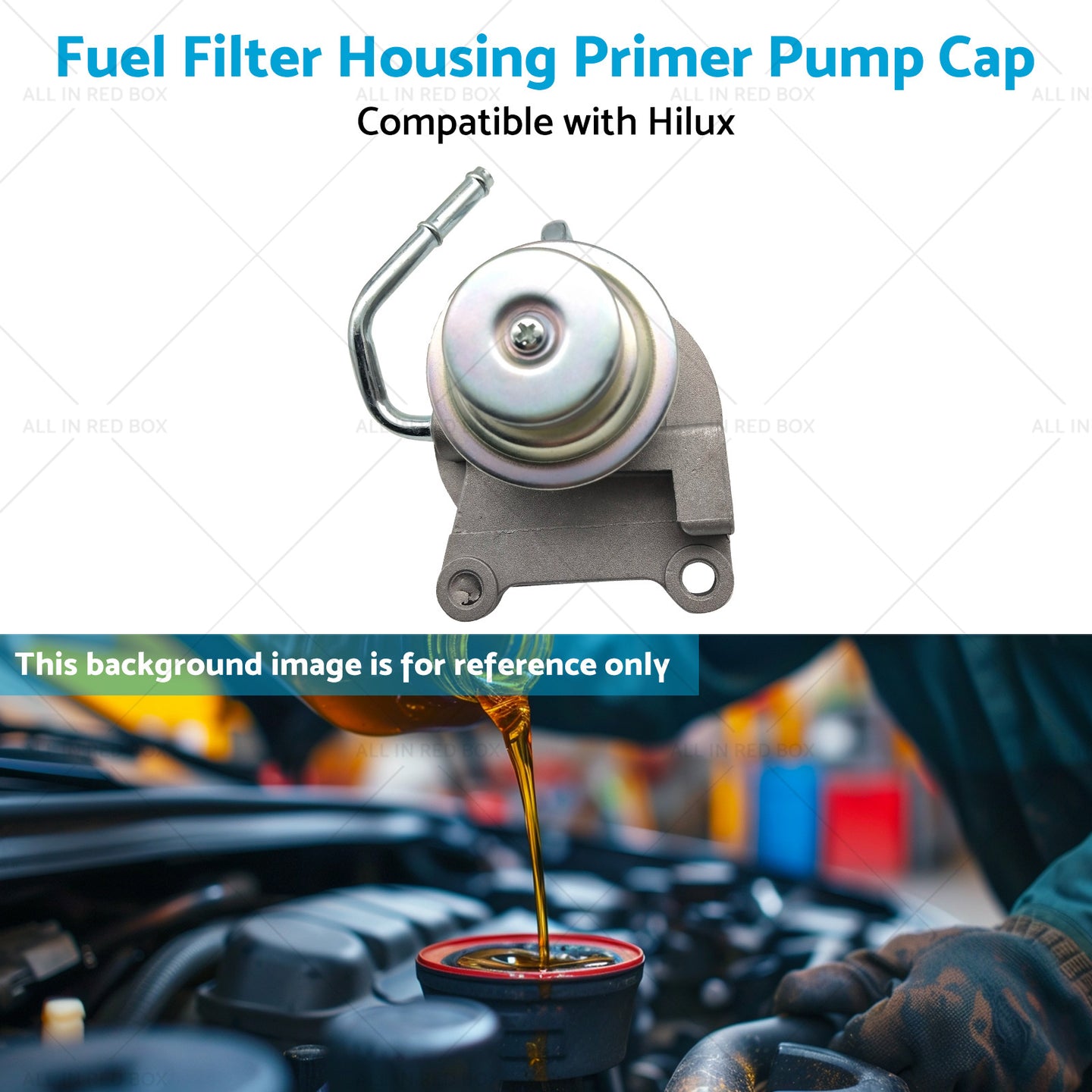 {{ Fuel Filter Housing Primer Pump Cap Suitable for Hilux LN147 LN152 3. 0L 97-05 }} - Buy Car Parts Online at {{ Kaka Auto Parts }}.
