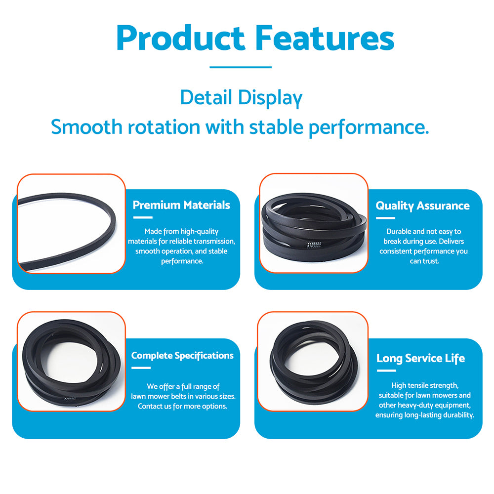 Drive Belt 1/2inch x 92.5inch Suitable for Husqvarna YTH2348 YTH2042 YTH24K4