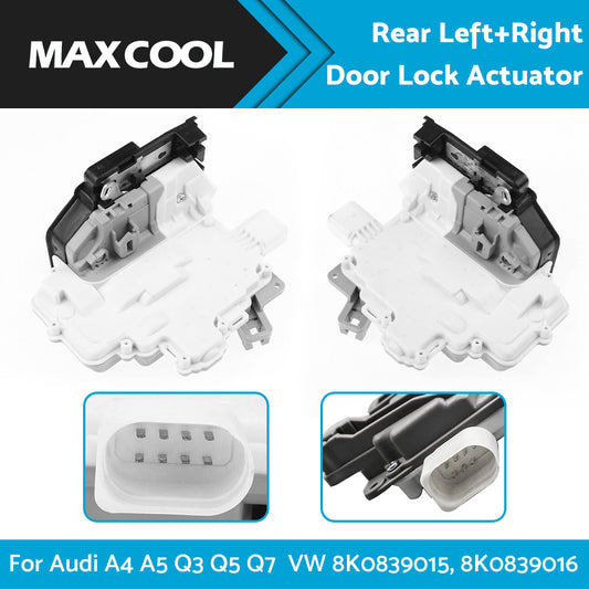 1 Pair Rear Left  Right Door Lock Mechanism Actuator For Audi A4 A5 Q3 Q5 Q7 VW
