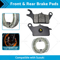 {{ Front  and  Rear Brake Pads Suitable for 2017-2021 Suzuki UK 110 Address }} - Buy Car Parts Online at {{ Kaka Auto Parts }}.