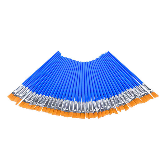 Flat Paint Brushes Set 50-200x Suitable for Detail Painting Craft Art