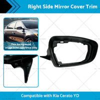 {{ Right Side Mirror Cover Trim Suitable for ?Kia Cerato YD 2013-2018 Matte Black }} - Buy Car Parts Online at {{ Kaka Auto Parts }}.