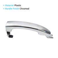 Full Set 4x Outer Door Handles Chrome Suitable For Ford FG Falcon G6/XT/XR6/XR8