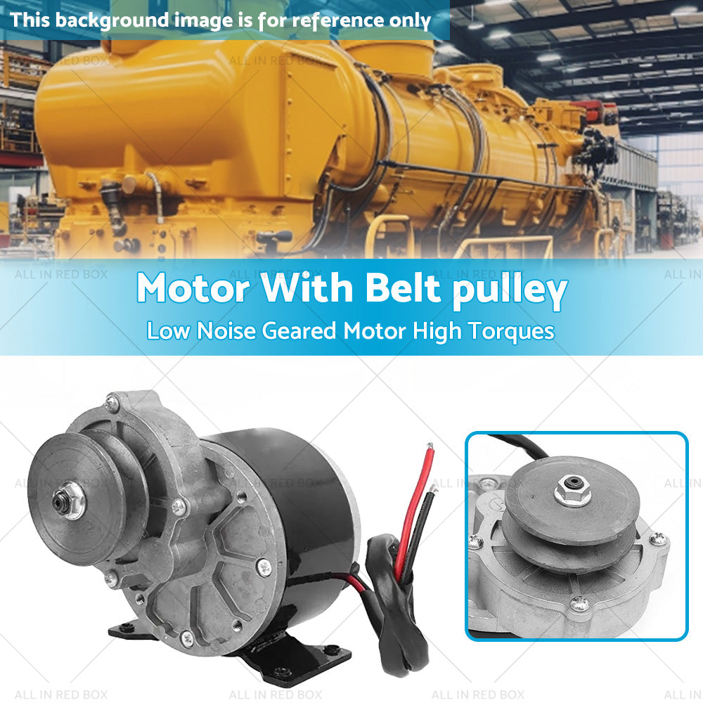 {{ Belt Pulley Geared Motor Low Noise Geared Motor High Torques 12V 250W Universal }} - Buy Car Parts Online at {{ Kaka Auto Parts }}.