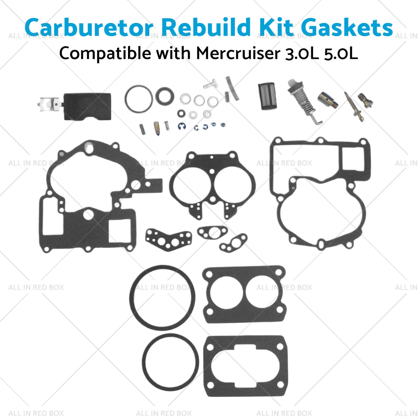 {{ 302-804844002 Carburetor Rebuild Kit Gaskets Suitable for Mercruiser 3. 0L 5. 0L }} - Buy Car Parts Online at {{ Kaka Auto Parts }}.