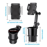 2-in-1 Universal Car Cup Holder Phone & GPS Mount Suitable For Adjustable 360?? Angle