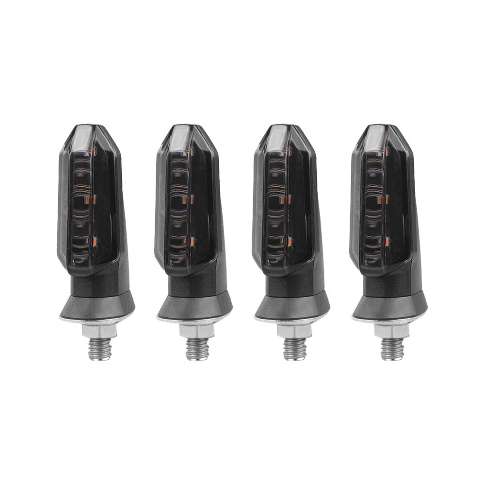 4x Motorcycle LED Turn Signal Indicators Suitable For Bikes ¡§C Amber, Universal Fitment