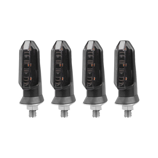 4x Motorcycle LED Turn Signal Indicators Suitable For Bikes ¡§C Amber, Universal Fitment