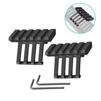 2x Low Profile Tactical 45¡ã Offset Angle Mounts Suitable For Picatinny & Weaver Rails
