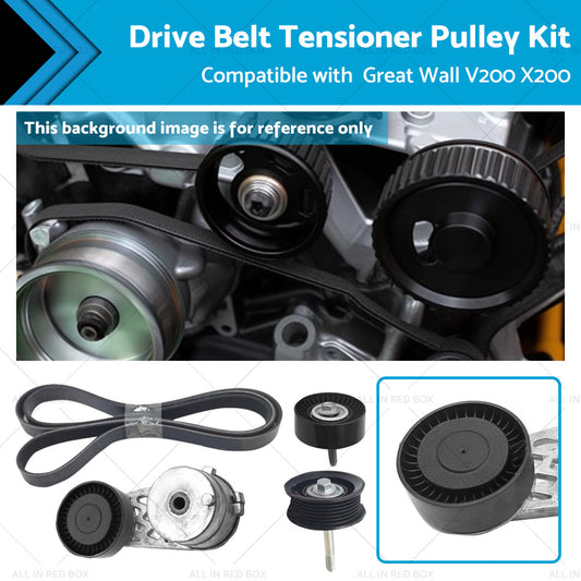 {{ Drive Belt Tensioner Pulley Kit Suitable for Great Wall V200 X200 2. 0L Diesel }} - Buy Car Parts Online at {{ Kaka Auto Parts }}.