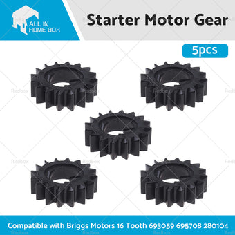 compare product 5x Starter Motor Gear Suitable For Briggs Motors 16 Tooth 693059 695708 280104