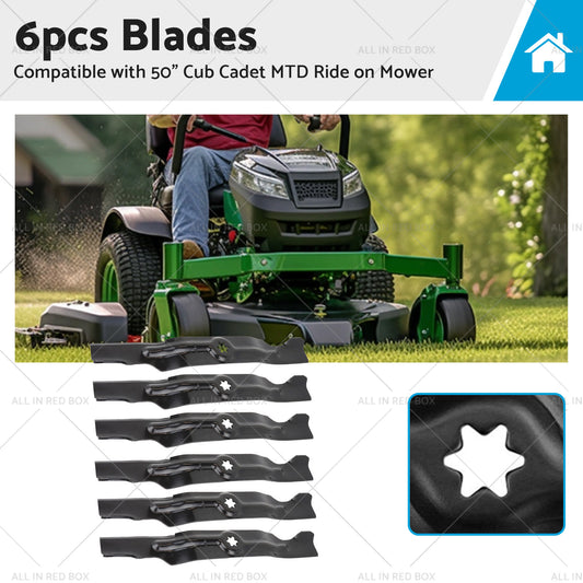 {{ 6pcs Blades Suitable 50inch Cub Cadet MTD Ride on Mower 742-04053 942-04053 B }} - Buy Car Parts Online at {{ Kaka Auto Parts }}.