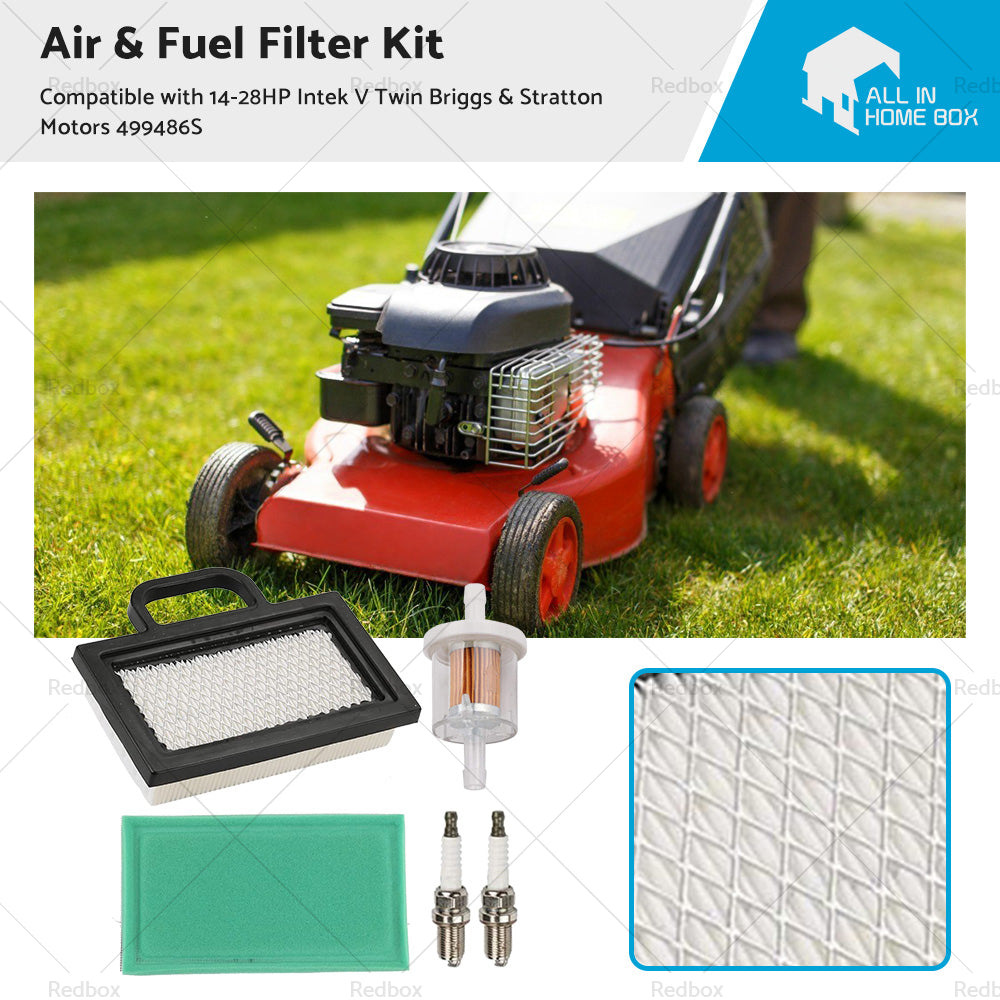 {{ Air Fuel  and  Filter Kit Suitable For Intek V Twin Briggs  and  Stratton Motors 499486S }} - Buy Car Parts Online at {{ Kaka Auto Parts }}.